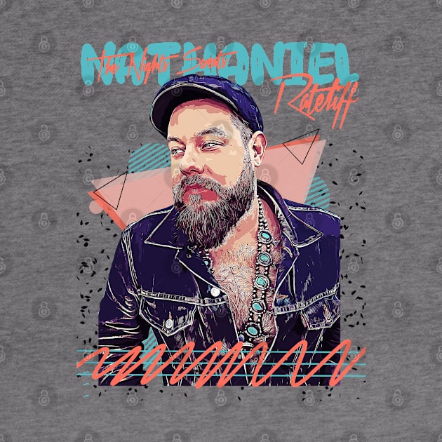 Retro Nathaniel Rateliff and The Nights Sweats /// Fan Art Design by Nandin Putri